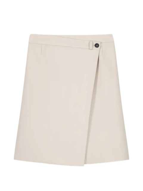Coperni button-detail circular midi skirt - White