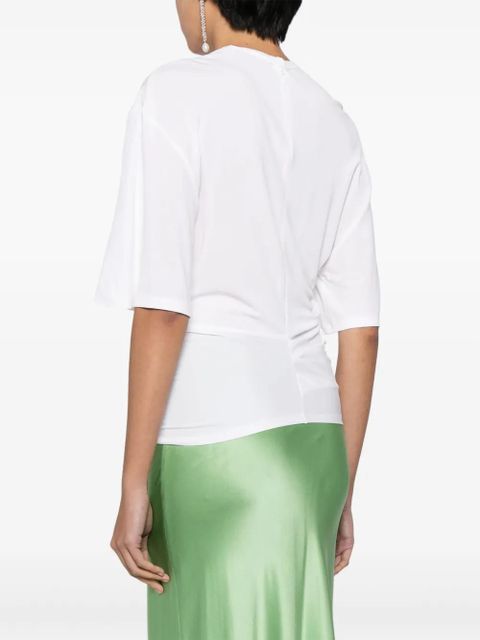 Christopher Esber gathered-detail T-shirt - White - zdjęcie produktu nr 2