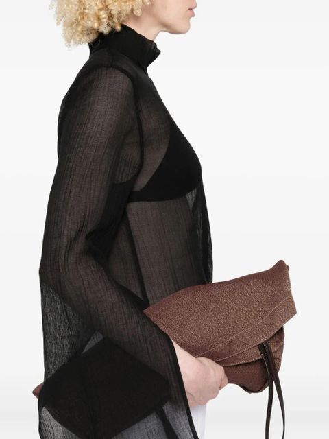 TOTEME high-neck embellished top - Black