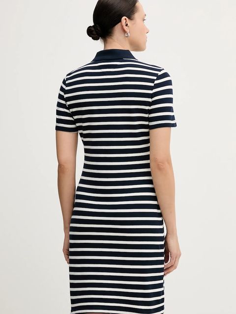 Tommy Hilfiger sukienka kolor granatowy mini dopasowana WW0WW43228