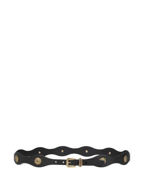 ETRO jewel studs leather belt - Black - zdjęcie produktu nr 1