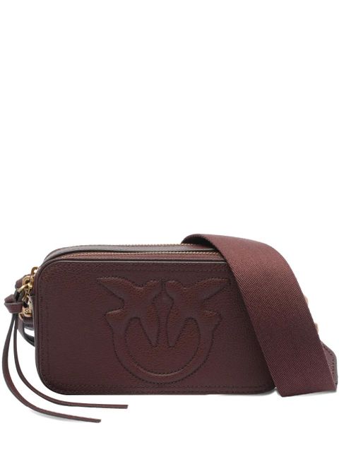 PINKO embossed-logo zip-top mini bag - Brown - zdjęcie produktu nr 1