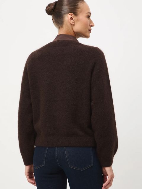 Medicine sweter damski kolor brązowy ciepły