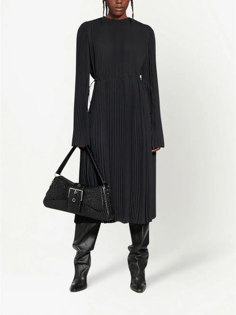 Balenciaga fully-pleated midi dress - Black - zdjęcie produktu nr 2