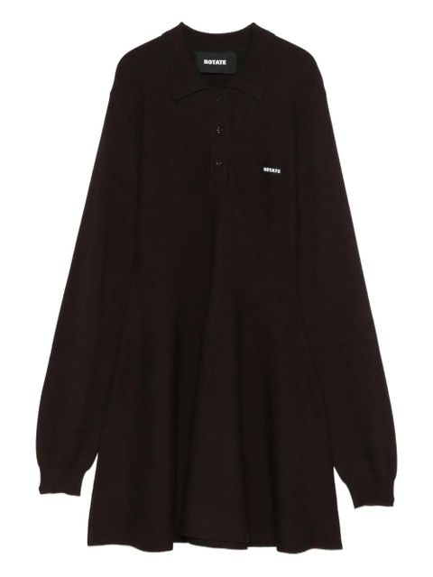 ROTATE BIRGER CHRISTENSEN long-sleeve mini dress - Brown - zdjęcie produktu nr 1