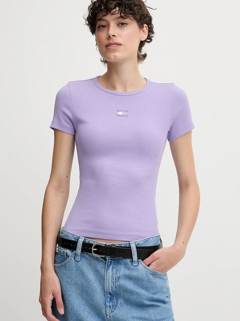 Tommy Jeans t-shirt damski kolor różowy DW0DW17881 - zdjęcie produktu nr 1