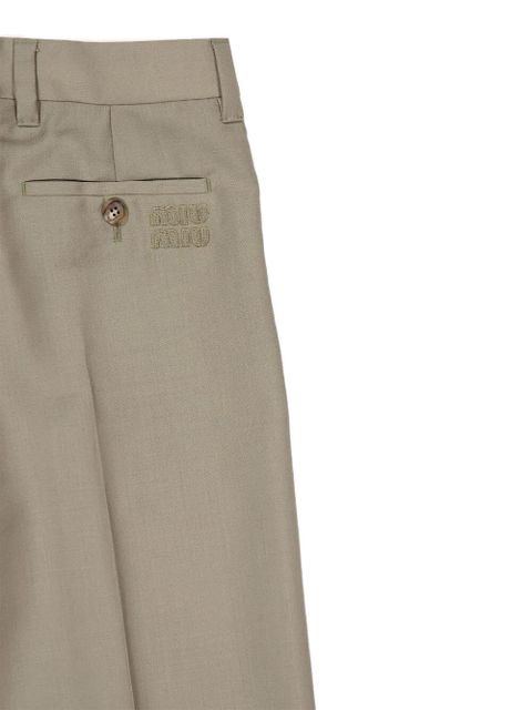Miu Miu straight-leg trousers - Neutrals