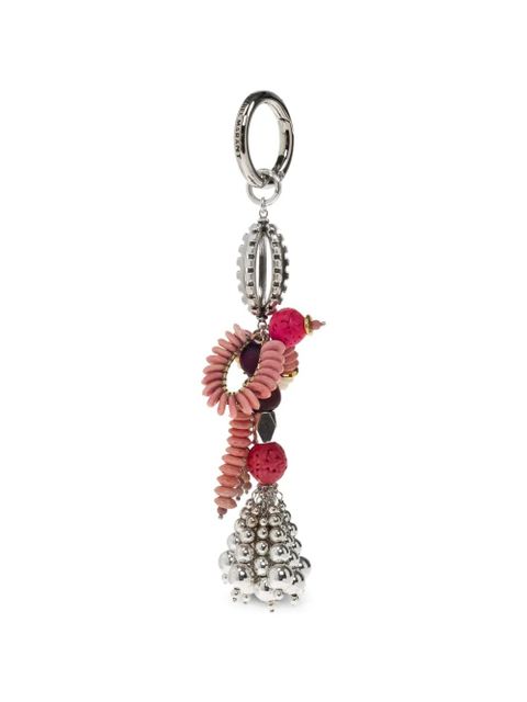 ISABEL MARANT beaded-embellishment keyring - Silver - zdjęcie produktu nr 1