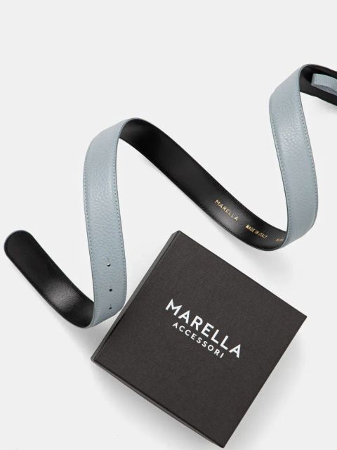 Marella pasek skórzany ROSSANA damski kolor niebieski 2513501016200