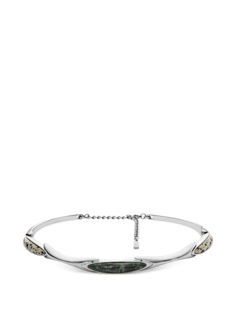 Diesel jasper stainless steel choker necklace - Silver - zdjęcie produktu nr 1