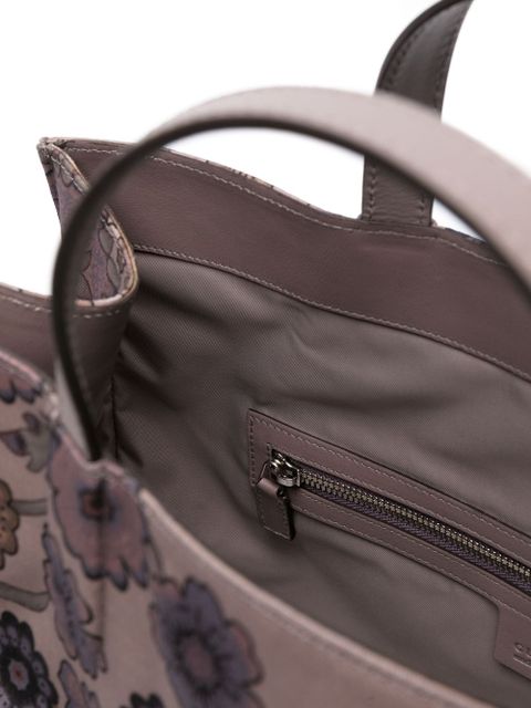 Gucci floral-print tote bag - Brown