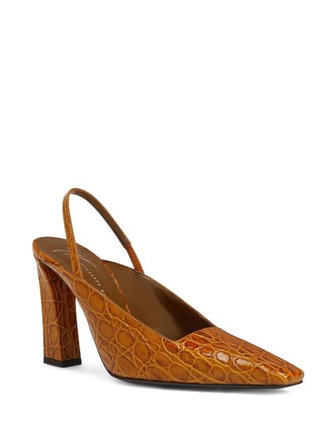 Giuseppe Zanotti 90mm Brendha Sabot pumps - Brown - zdjęcie produktu nr 2