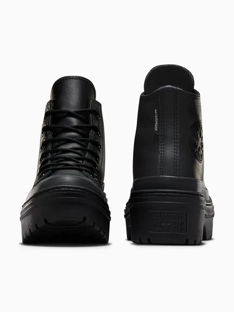 Converse trampki skórzane Chuck Taylor All Star Lugged Heel damskie kolor czarny A11548C