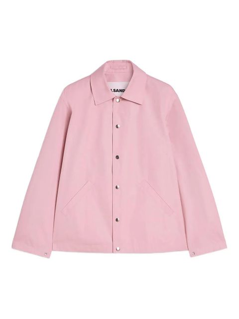 Jil Sander logo -print cotton jacket - Pink - zdjęcie produktu nr 1