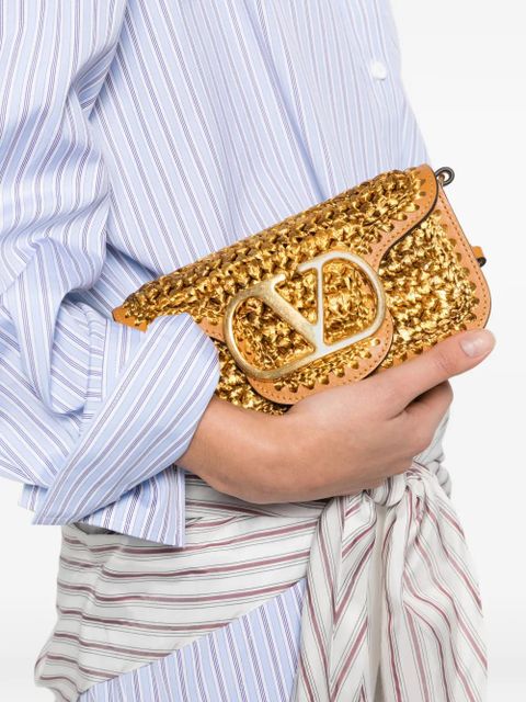 Valentino Garavani VLogo-appliqué mini bag - Gold - zdjęcie produktu nr 2