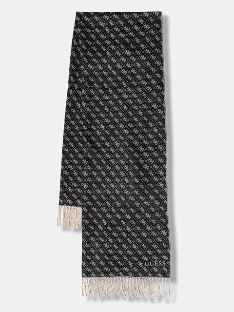 Guess szalik damski kolor czarny wzorzysty AW5423 POL03 - zdjęcie produktu nr 1