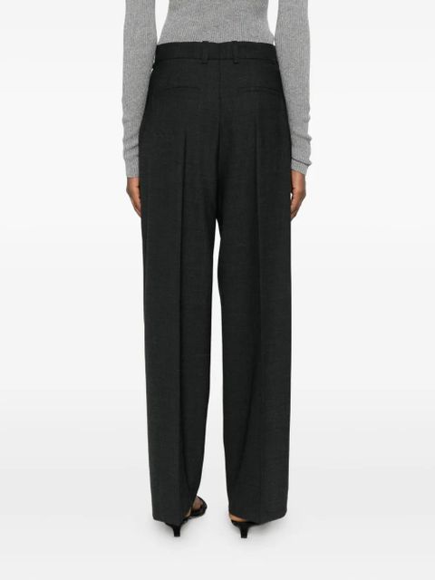 SOLOTRE pleated trousers - Black