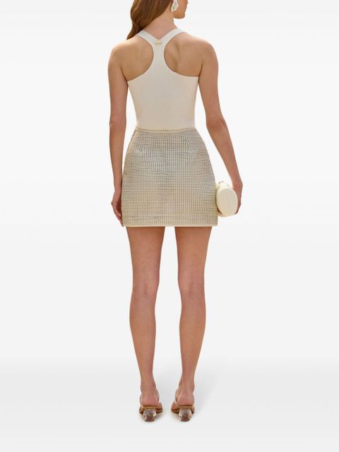 Cult Gaia Averie mini skirt - Neutrals