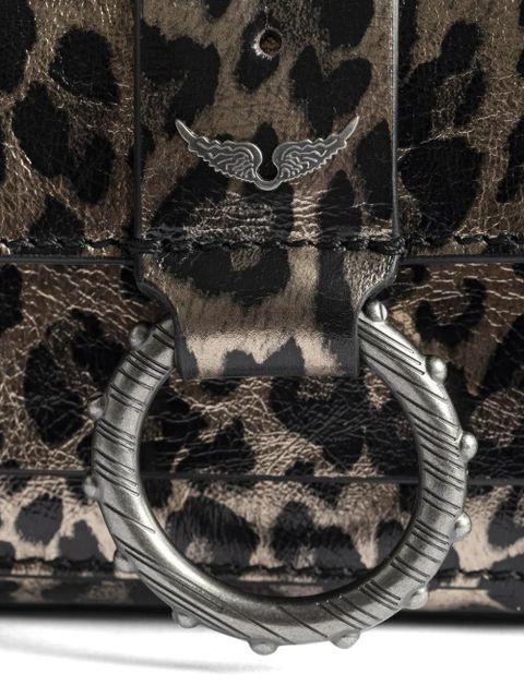 Zadig&Voltaire Kate leopard-print clutch - Brown