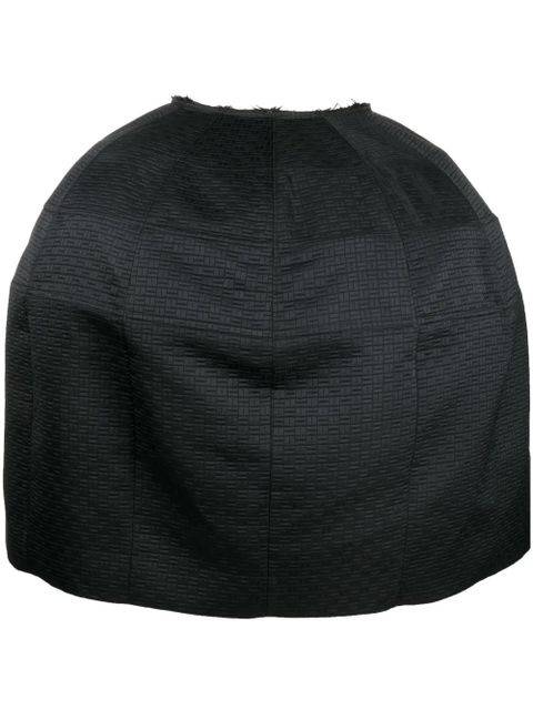 Comme Des Garçons panelled patterned-jacquard midi skirt - Black - zdjęcie produktu nr 1