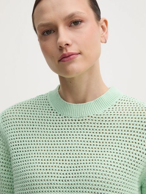 Tommy Hilfiger t-shirt damski kolor zielony WW0WW45950 - zdjęcie produktu nr 2