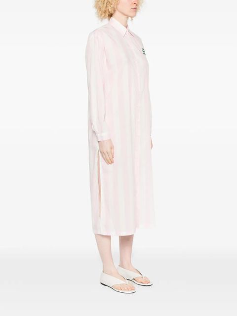 MC2 Saint Barth Adeline striped shirt midi dress - Pink