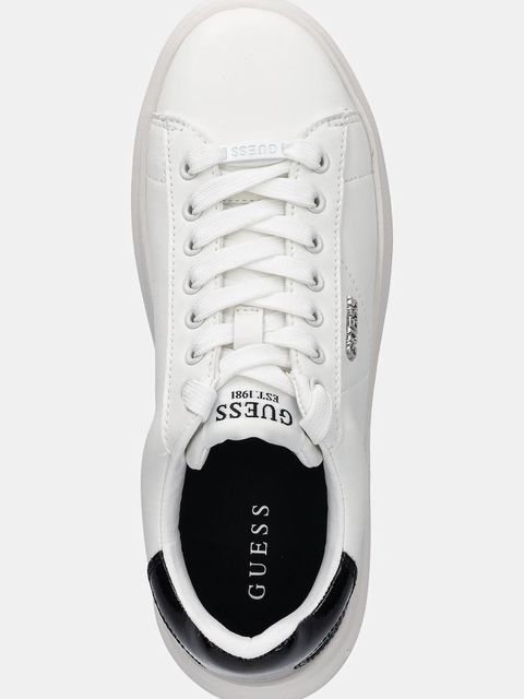 Guess sneakersy skórzane ELBINA10 damskie kolor biały FLFE10 PEL12