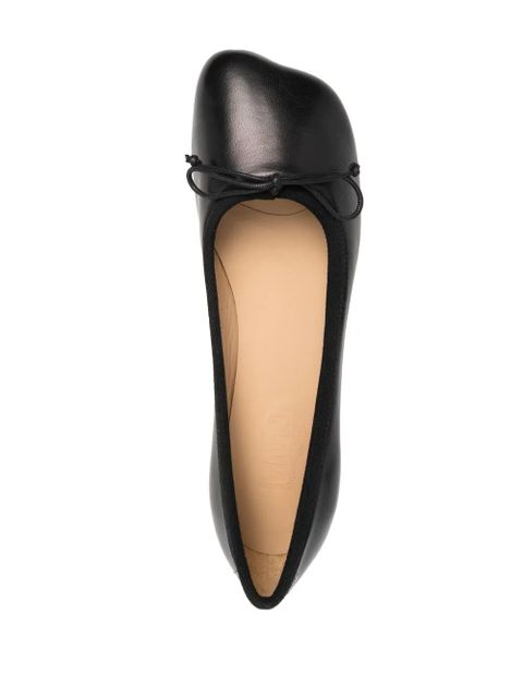 MM6 Maison Margiela Anatomic leather ballerina shoes - Black