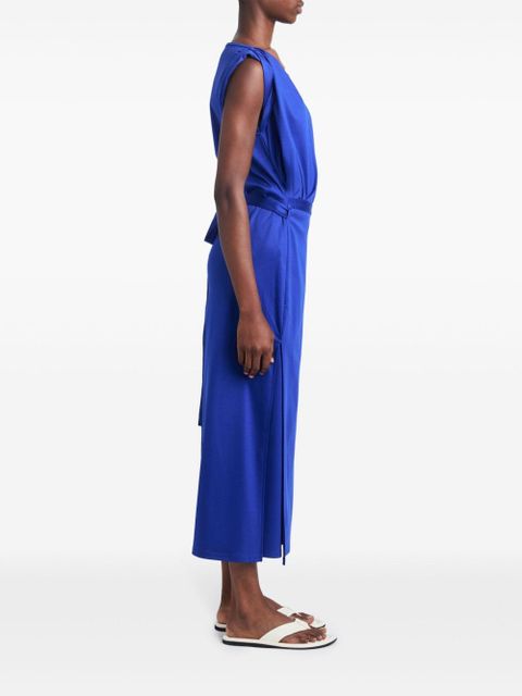Proenza Schouler scoop neck organic cotton dress - Blue