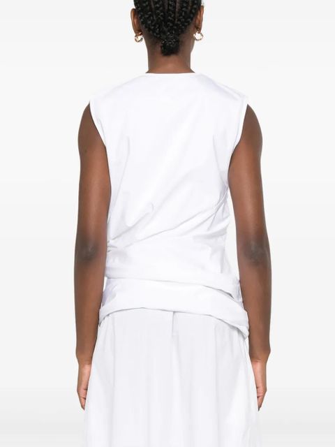 Jil Sander poplin top - White