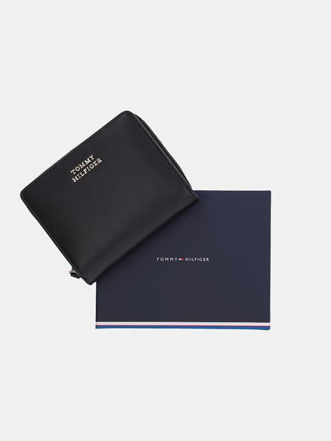 Tommy Hilfiger portfel skórzany damski kolor czarny AW0AW17499