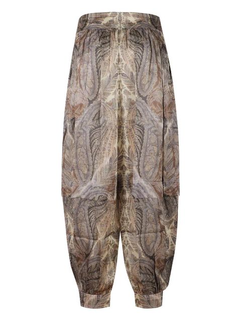 ZIMMERMANN Hypnotic paisley-pattern trousers - Brown - zdjęcie produktu nr 2