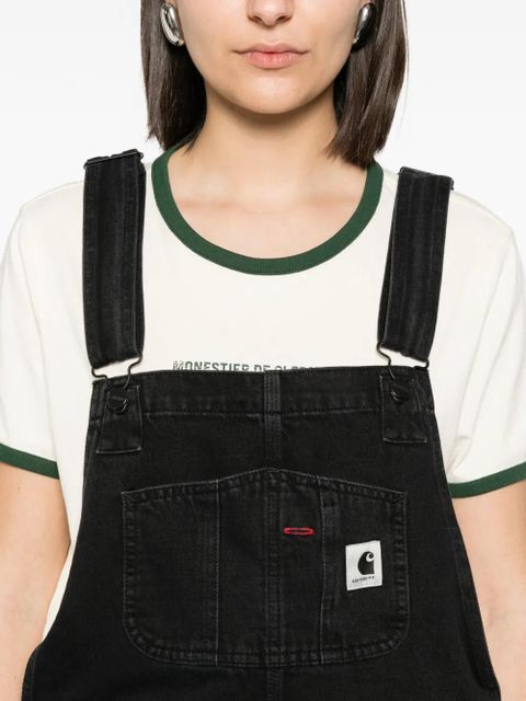 Carhartt WIP logo-patch overalls - Black