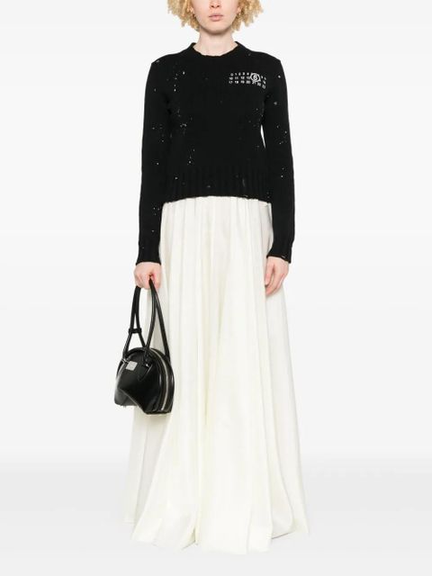 MM6 Maison Margiela Numbers-motif sweater - Black - zdjęcie produktu nr 2