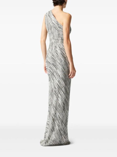 Missoni Greek-pattern maxi dress - Silver