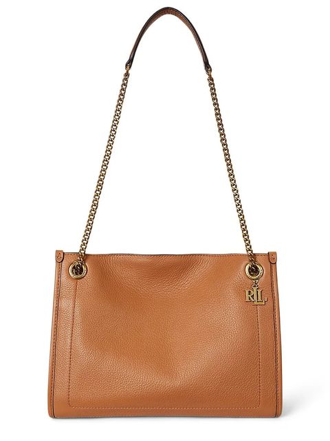 Lauren Ralph Lauren torebka skórzana kolor brązowy 431980173 - zdjęcie produktu nr 1