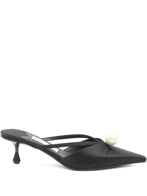 Jimmy Choo 50mm Sana pearl-embellished mules - Black - zdjęcie produktu nr 1