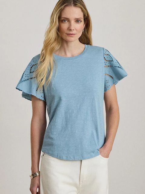 Lauren Ralph Lauren bluzka damska bawełniana - zdjęcie produktu nr 1