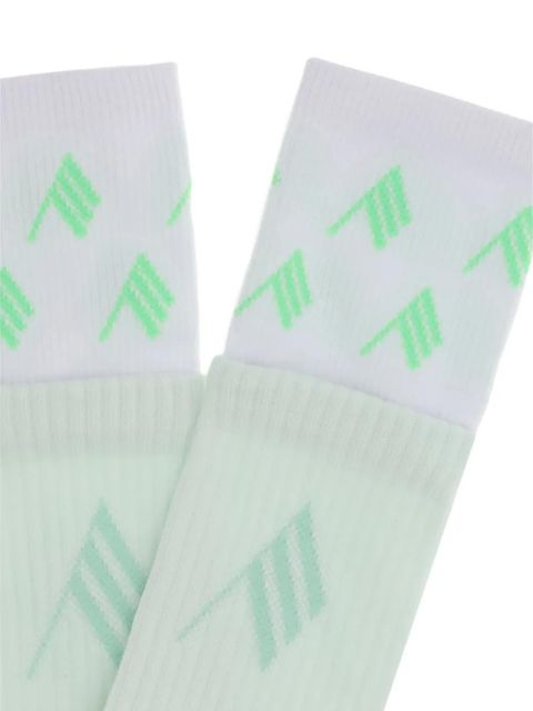 The Attico logo-detail socks - Green - zdjęcie produktu nr 2