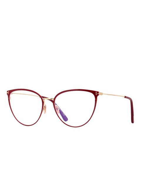 TOM FORD Eyewear cat eye-frame glasses - Red - zdjęcie produktu nr 2