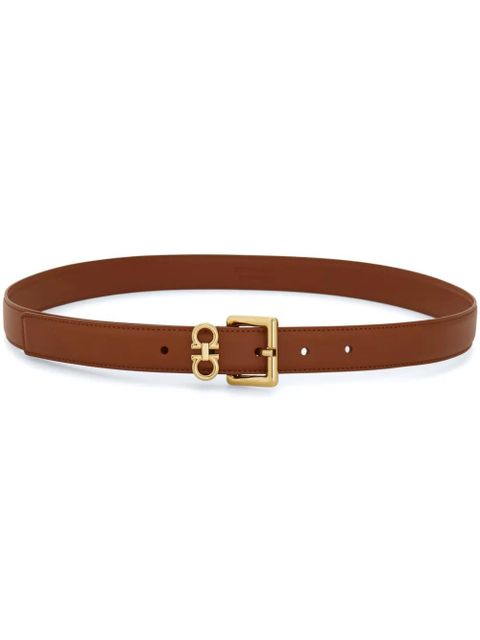 Ferragamo Gancini-plaque belt - Brown - zdjęcie produktu nr 1