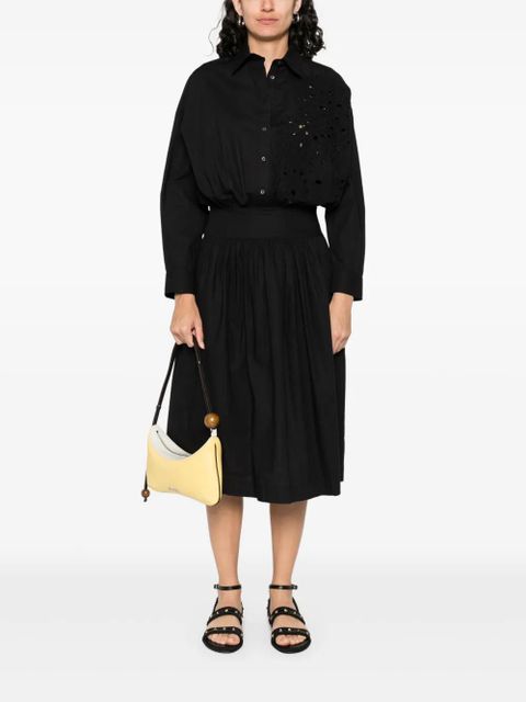 PINKO cotton midi dress - Black - zdjęcie produktu nr 2