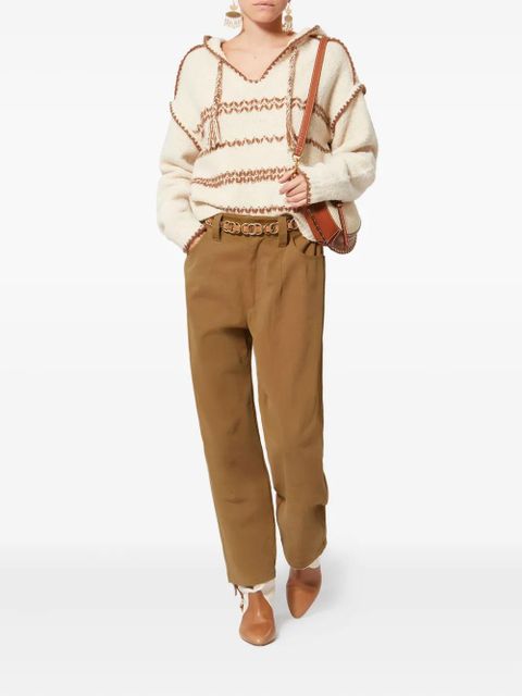 MARANT ÉTOILE Opalyna button trousers - Brown - zdjęcie produktu nr 2