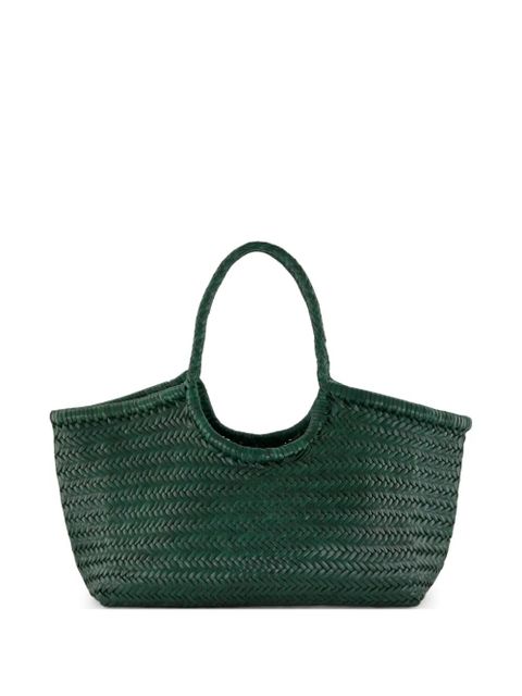 DRAGON DIFFUSION Large Nantucket woven leather tote bag - Green - zdjęcie produktu nr 1