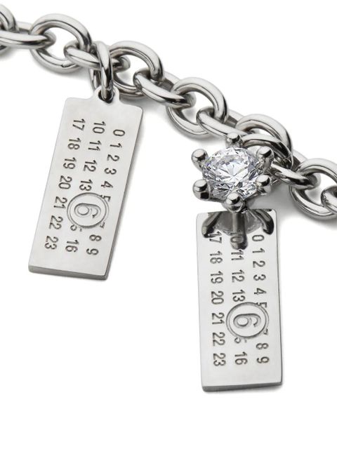 MM6 Maison Margiela charms chain bracelet - Silver