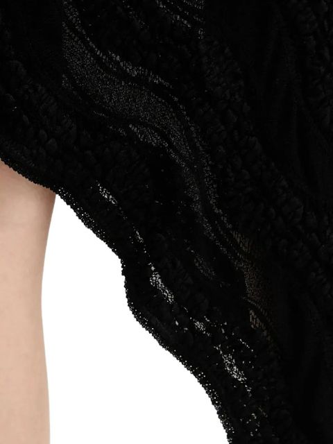 Charo Ruiz Ibiza asymmetric lace skirt - Black