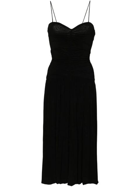 ISABEL MARANT Elisabeth ruched midi dress - Black - zdjęcie produktu nr 1