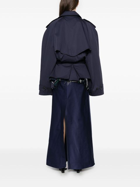 Balenciaga belted jacket - Blue