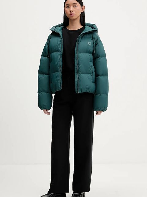 HUGO kurtka puchowa kolor zielony zimowa 50546344 - zdjęcie produktu nr 2