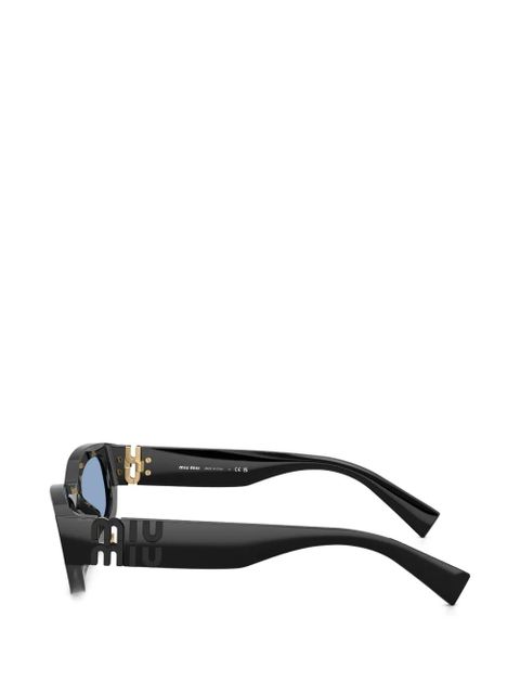 Miu Miu Eyewear logo-detail sunglasses - Black